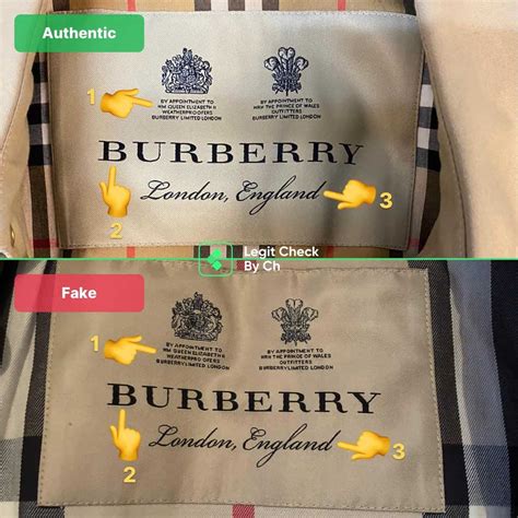 burberry tag real vs fake vintage|how to authenticate burberry.